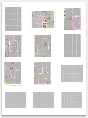 小相片及寸照排版模板